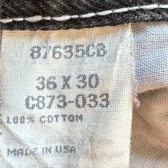 Men’s Legendary Gold Black Denim Jeans distressed size 36x30 - Picture 4 of 4